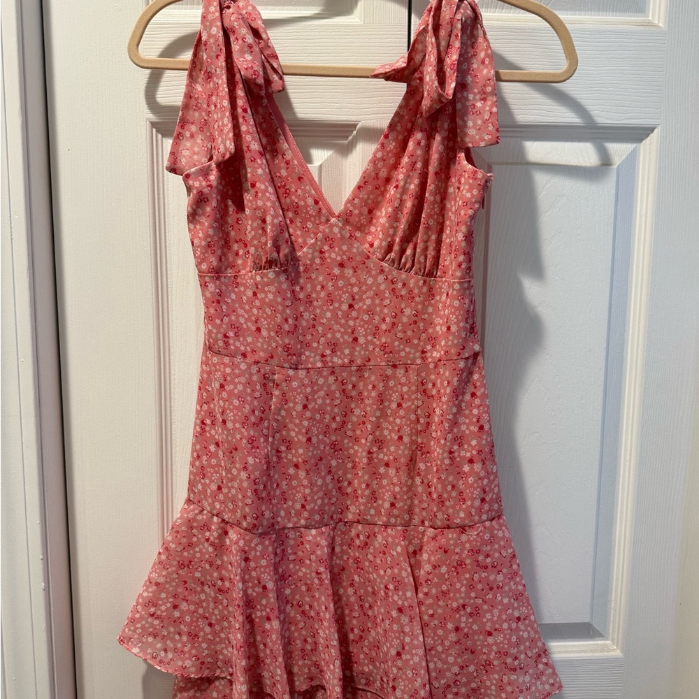 Wayf Pink Floral Dress